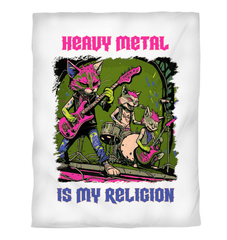 Heavy Metal Is My Religion Duvet Cover - Beyond T-shirts