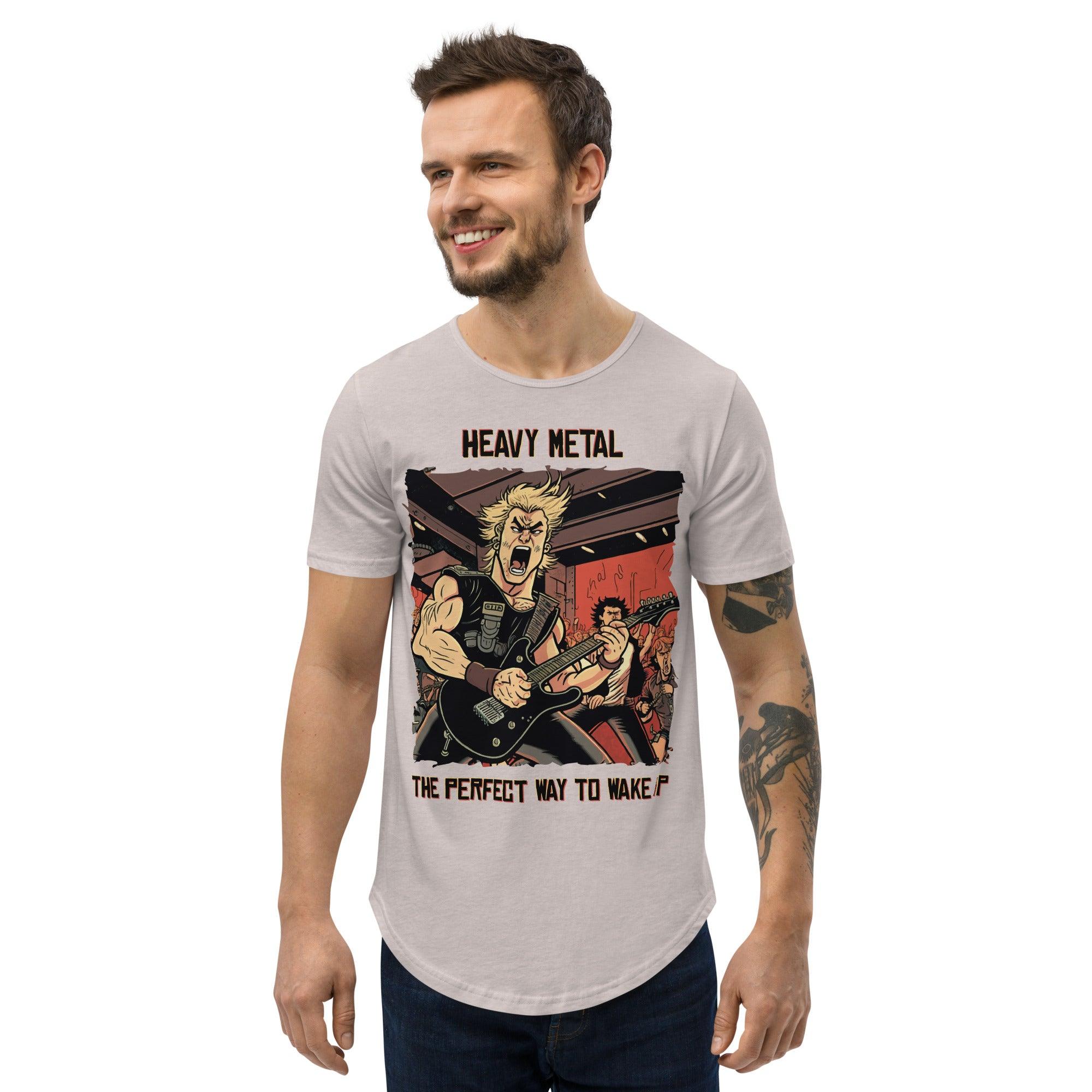Heavy Metal Men's Curved Hem T-Shirt - Beyond T-shirts