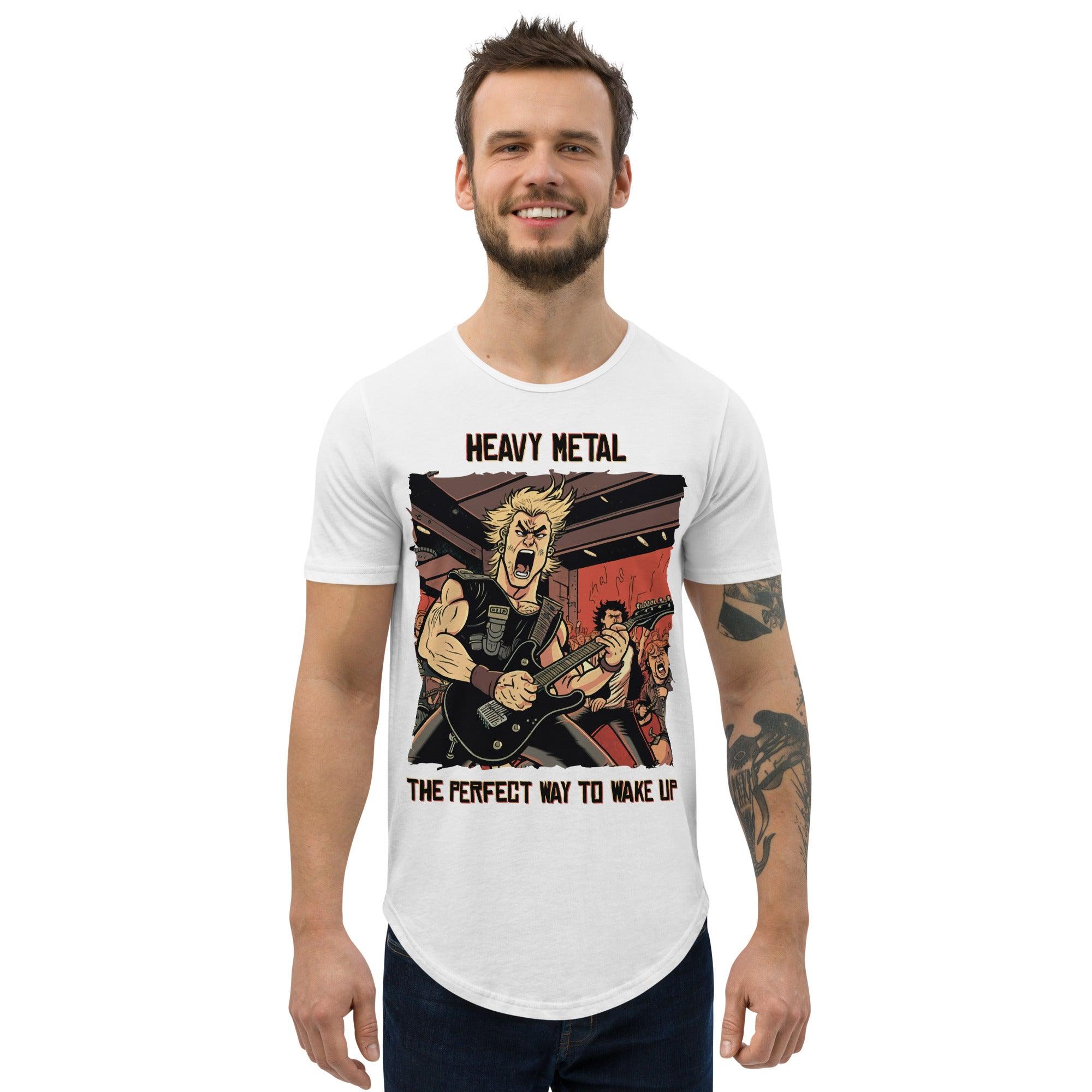 Heavy Metal Men's Curved Hem T-Shirt - Beyond T-shirts