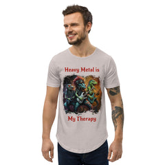 Heavy Metal Men's Curved Hem T-Shirt - Beyond T-shirts