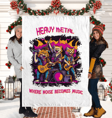 Heavy Metal Sherpa Blanket - Beyond T-shirts