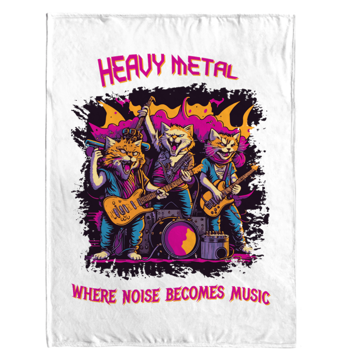 Heavy Metal Sherpa Blanket - Beyond T-shirts