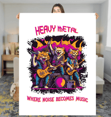 Heavy Metal Sherpa Blanket - Beyond T-shirts