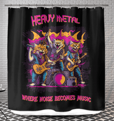 Heavy metal Shower Curtain - Beyond T-shirts
