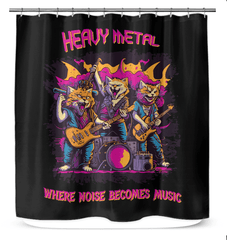 Heavy metal Shower Curtain - Beyond T-shirts