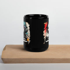 Her Fingers Sing Stories Black Glossy Mug - Beyond T-shirts