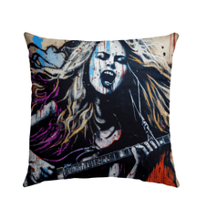 Her Fingers Tell Stories Outdoor Pillow - Beyond T-shirts