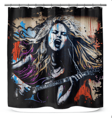 Her Fingers Tell Stories Shower Curtain - Beyond T-shirts