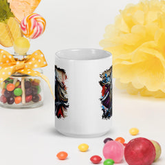 Her Fingers Tell Stories White Glossy Mug - Beyond T-shirts