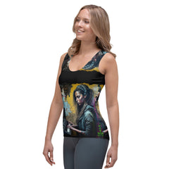 Her Heart Beats Music Sublimation Cut & Sew Tank Top - Beyond T-shirts