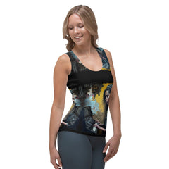 Her Heart Beats Music Sublimation Cut & Sew Tank Top - Beyond T-shirts