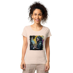 Her Heart Beats Music Women’s Basic Organic T-shirt - Beyond T-shirts