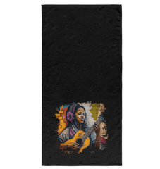 Her Music Is Poetry Bath Towel - Beyond T-shirts