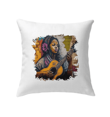 Her Music Is Poetry Indoor Pillow - Beyond T-shirts