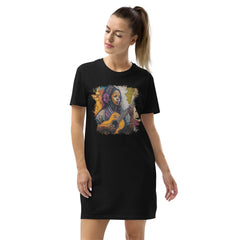 Her Music Is Poetry Organic Cotton T-shirt Dress - Beyond T-shirts