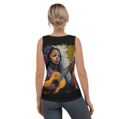 Her Music Is Poetry Sublimation Cut & Sew Tank Top - Beyond T-shirts