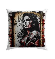 Her Music Moves Mountains Outdoor Pillow - Beyond T-shirts