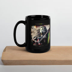 Her Music Soothes Souls Black Glossy Mug - Beyond T-shirts