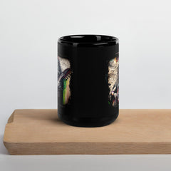 Her Music Soothes Souls Black Glossy Mug - Beyond T-shirts