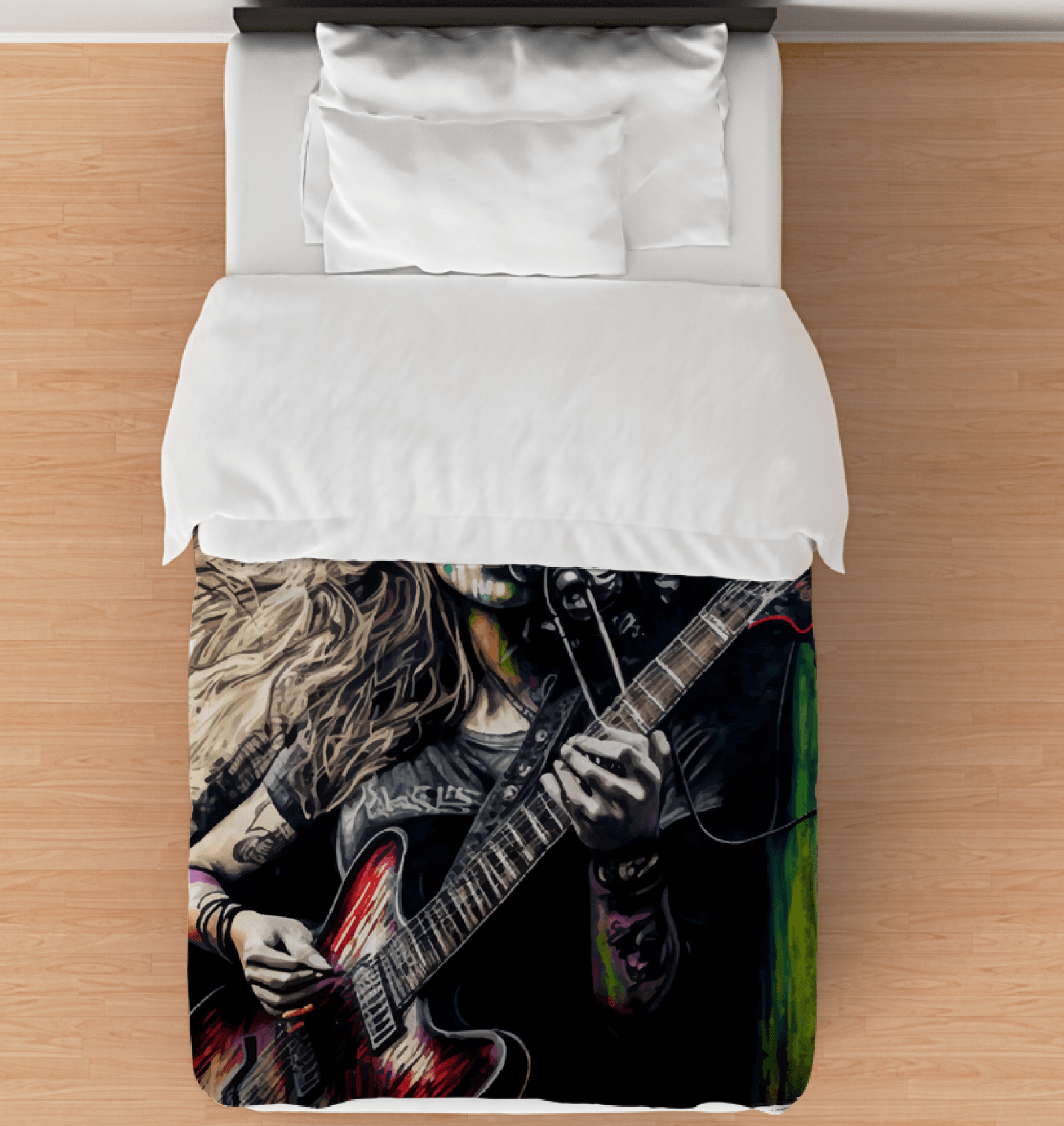 Her Music Soothes Souls Duvet Cover - Beyond T-shirts