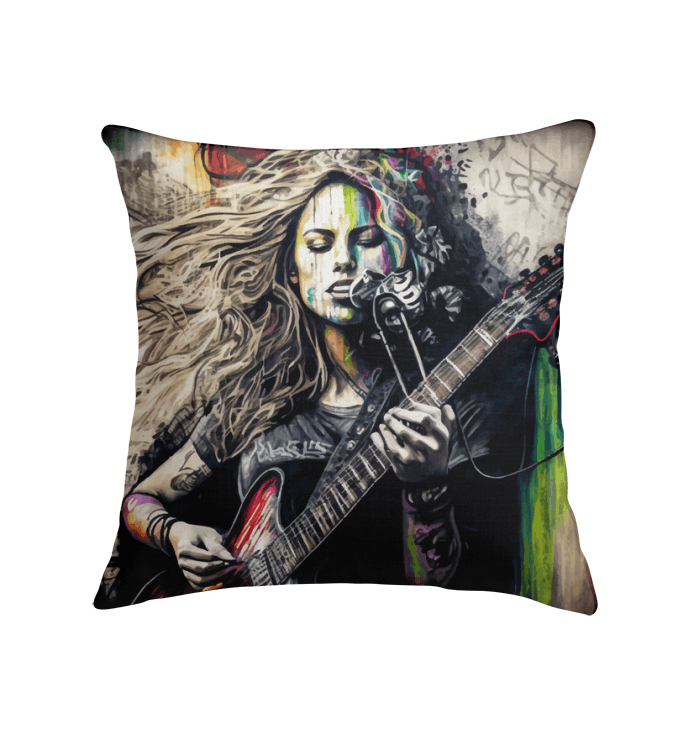 Her Music Soothes Souls Indoor Pillow - Beyond T-shirts