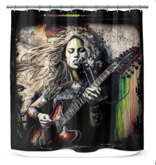 Her Music Soothes Souls Shower Curtain - Beyond T-shirts