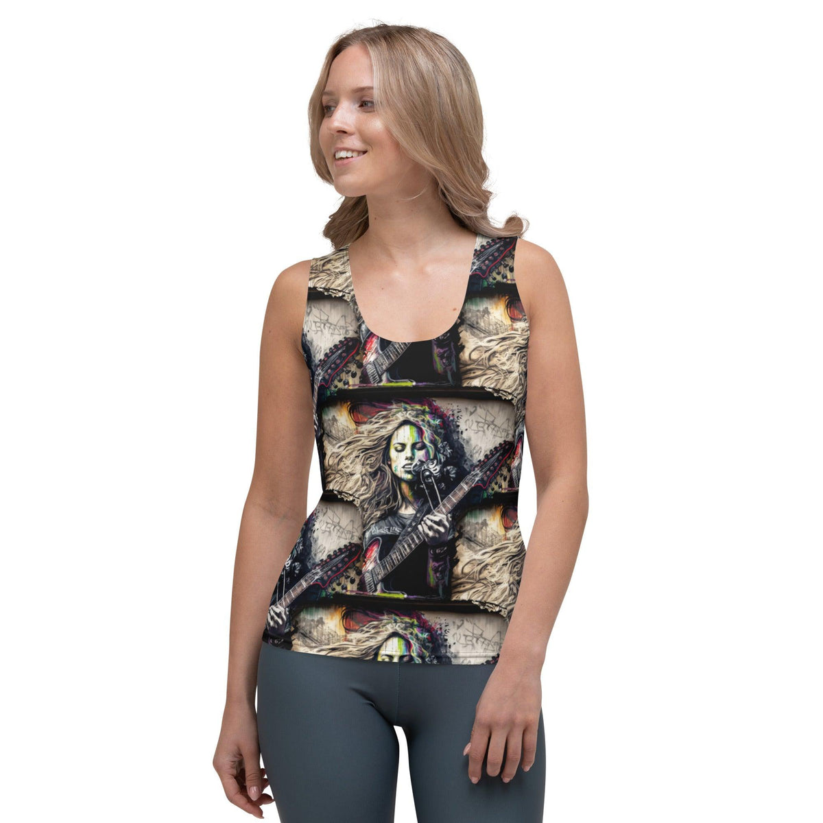 Her Music Soothes Souls Sublimation Cut & Sew Tank Top - Beyond T-shirts