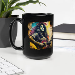 Her Talent Is Undeniable Black Glossy Mug - Beyond T-shirts