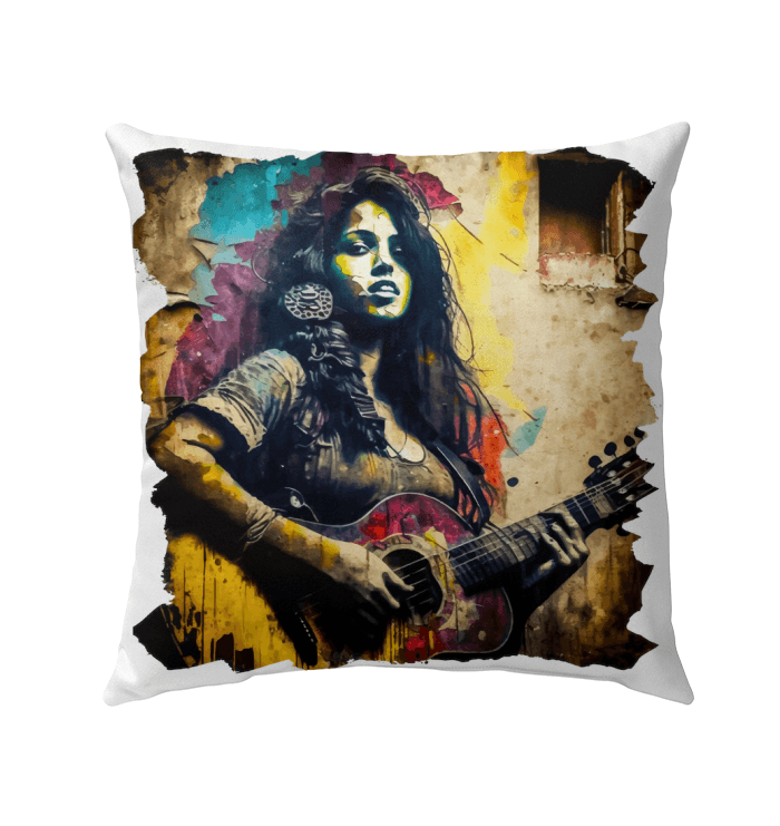 Her Talent Is Undeniable Outdoor Pillow - Beyond T-shirts