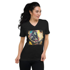 Her Talent Is Undeniable Unisex Short Sleeve V-Neck T-Shirt - Beyond T-shirts