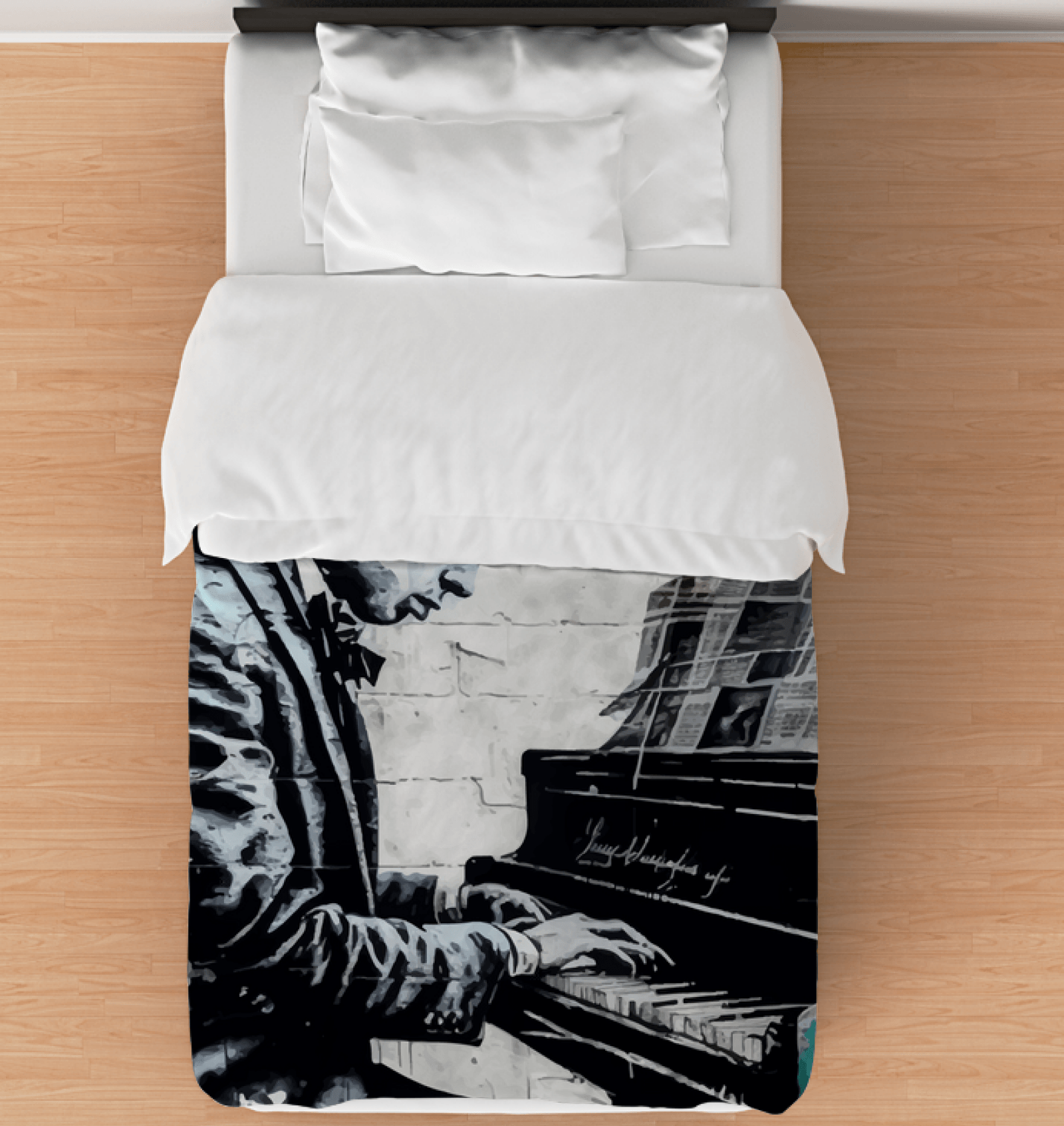 Hittin' The Notes Duvet Cover - Beyond T-shirts