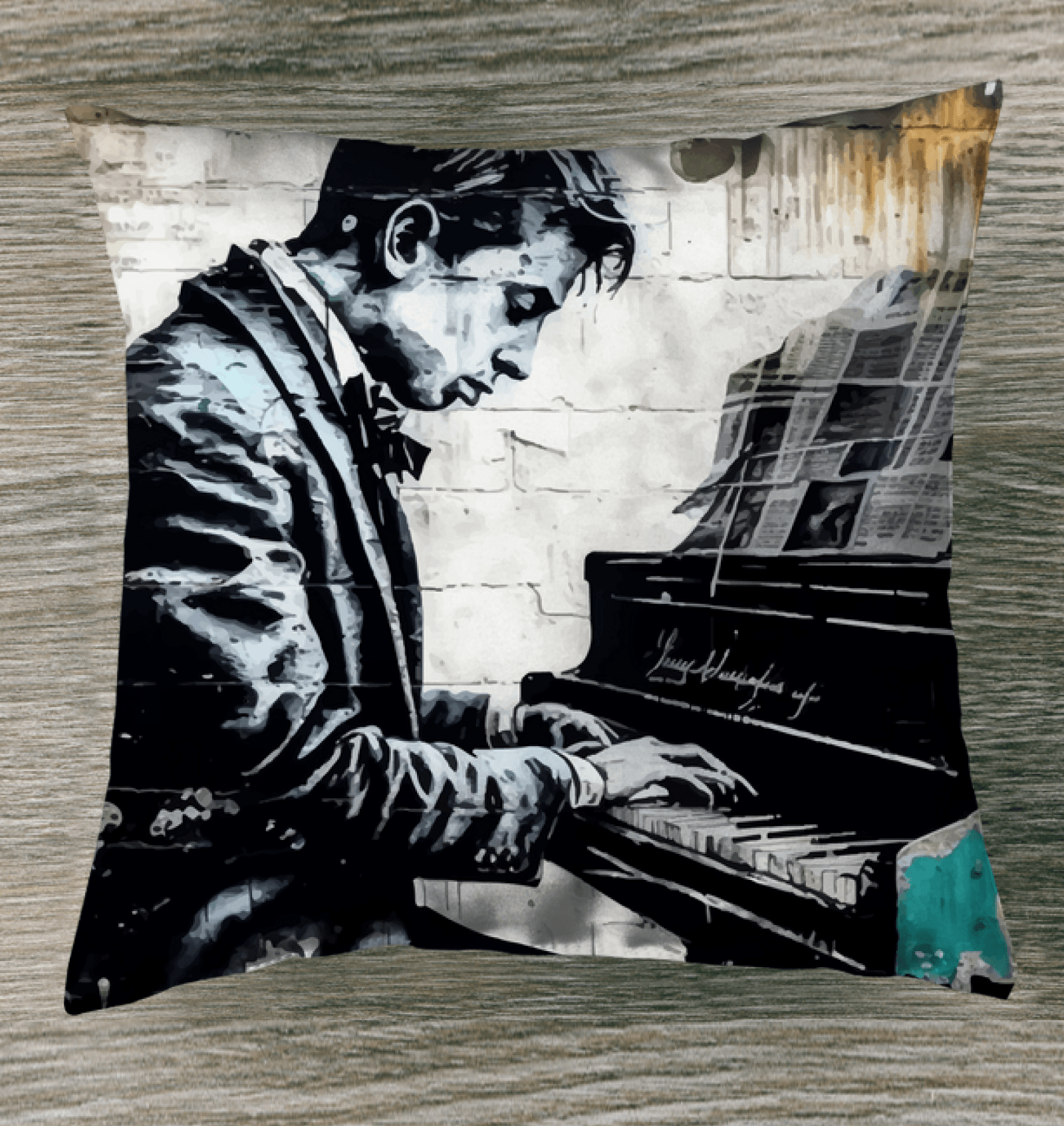 Hittin' The Notes Outdoor Pillow - Beyond T-shirts