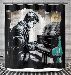 Hittin' The Notes Shower Curtain - Beyond T-shirts