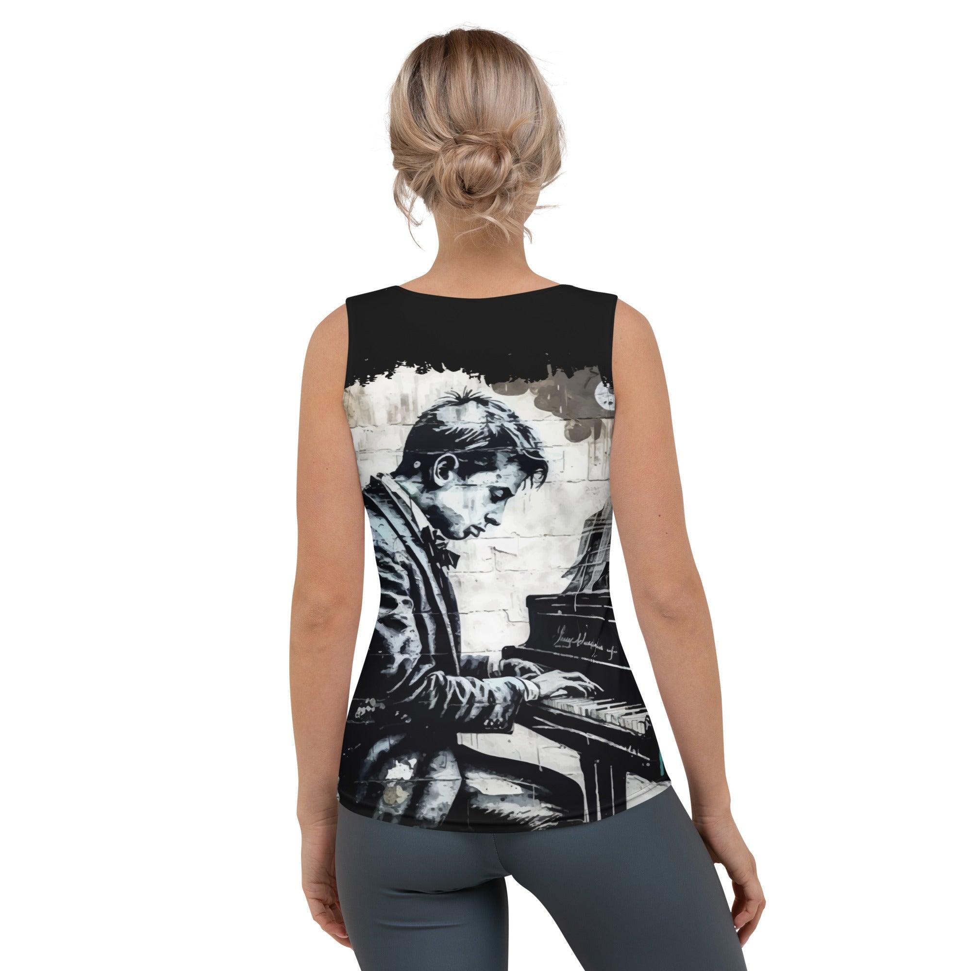 Hittin' The Notes Sublimation Cut & Sew Tank Top - Beyond T-shirts