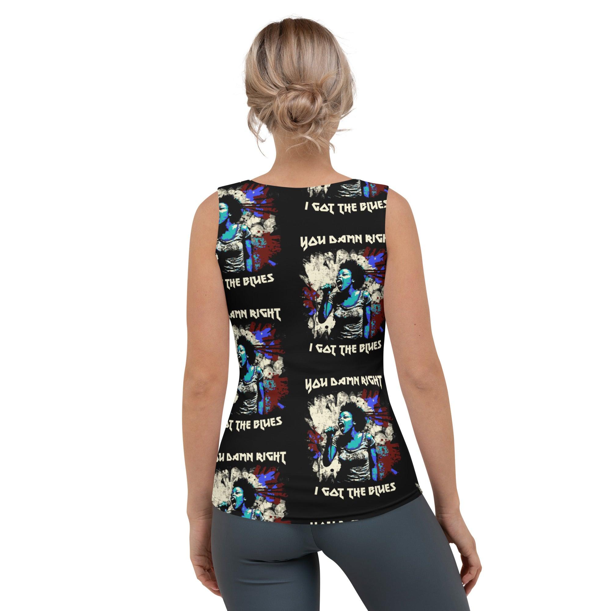 I Got The Blues Sublimation Cut & Sew Tank Top - Beyond T-shirts