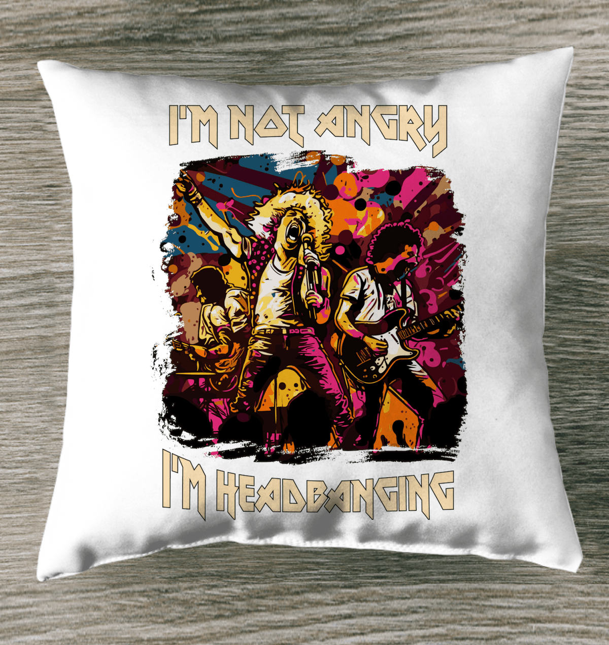 I'm Headbanging Indoor Pillow - Beyond T-shirts