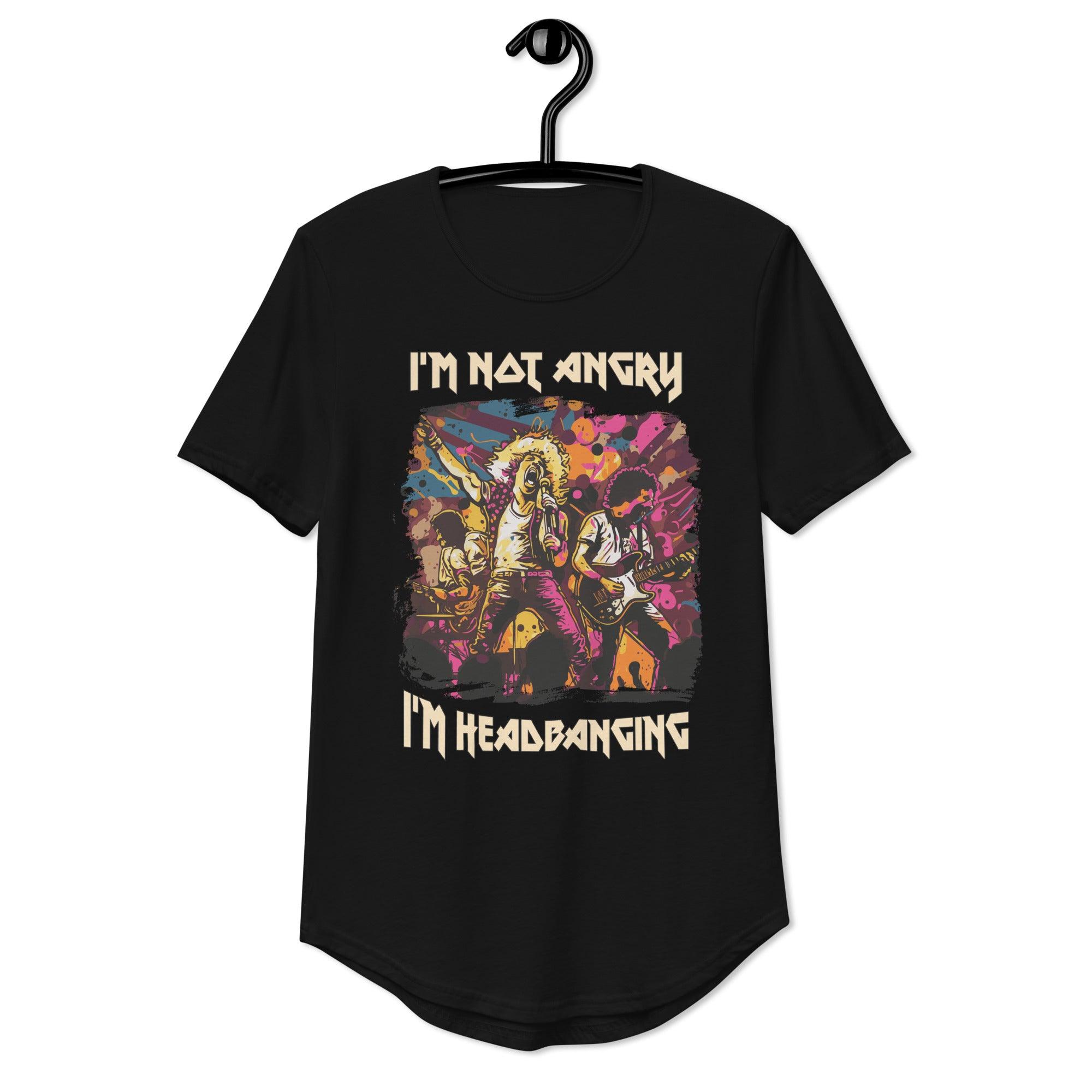 I'm Headbanging Men's Curved Hem T-Shirt - Beyond T-shirts