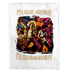 I'm Headbanging Sherpa Blanket - Beyond T-shirts