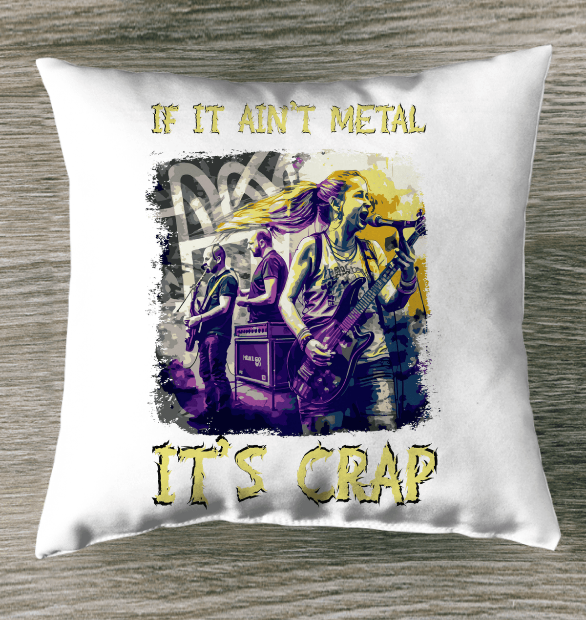 If It Ain't Metal It's Crap Indoor Pillow - Beyond T-shirts