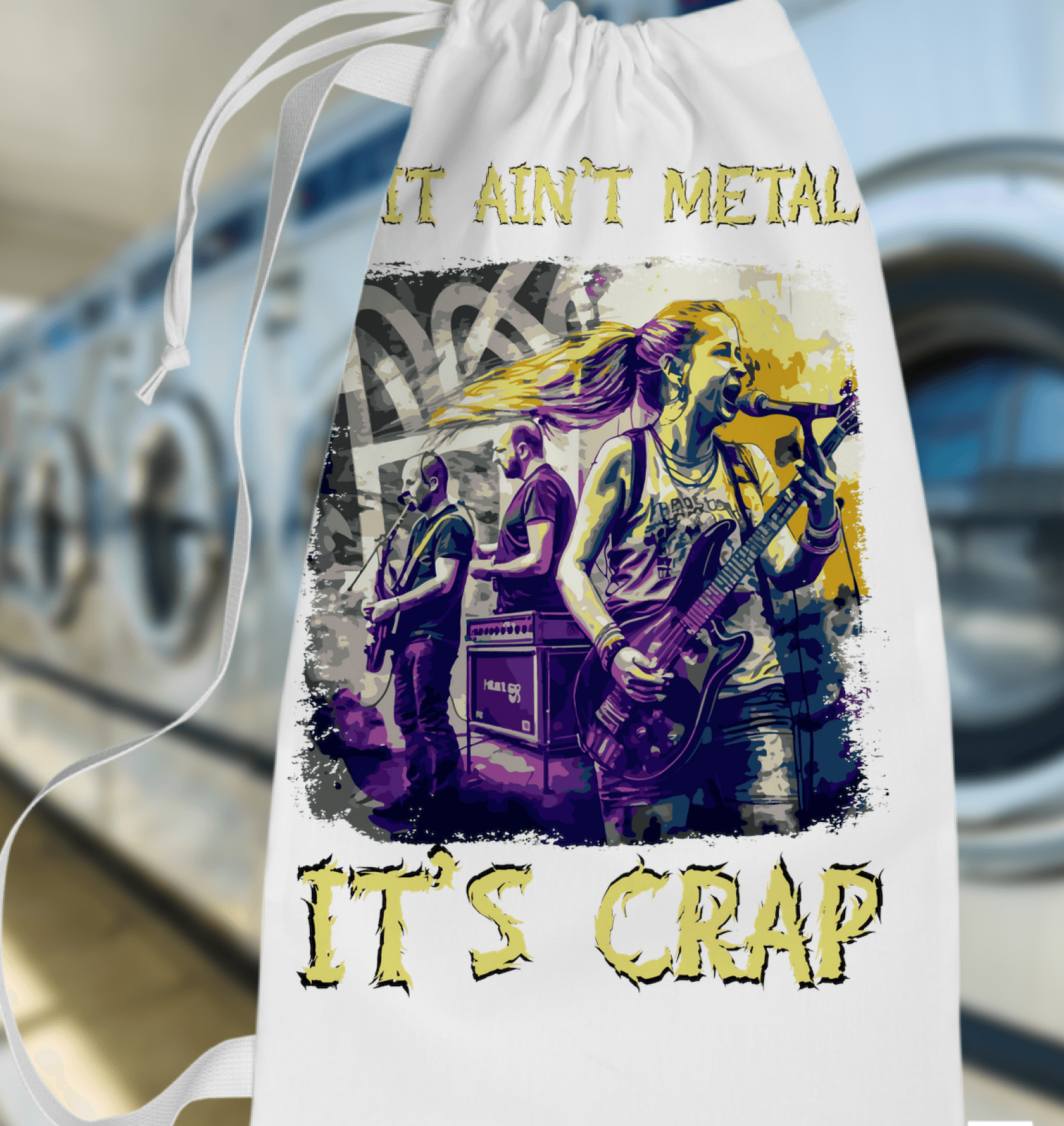 If It Ain't Metal It's Crap Laundry Bag - Beyond T-shirts