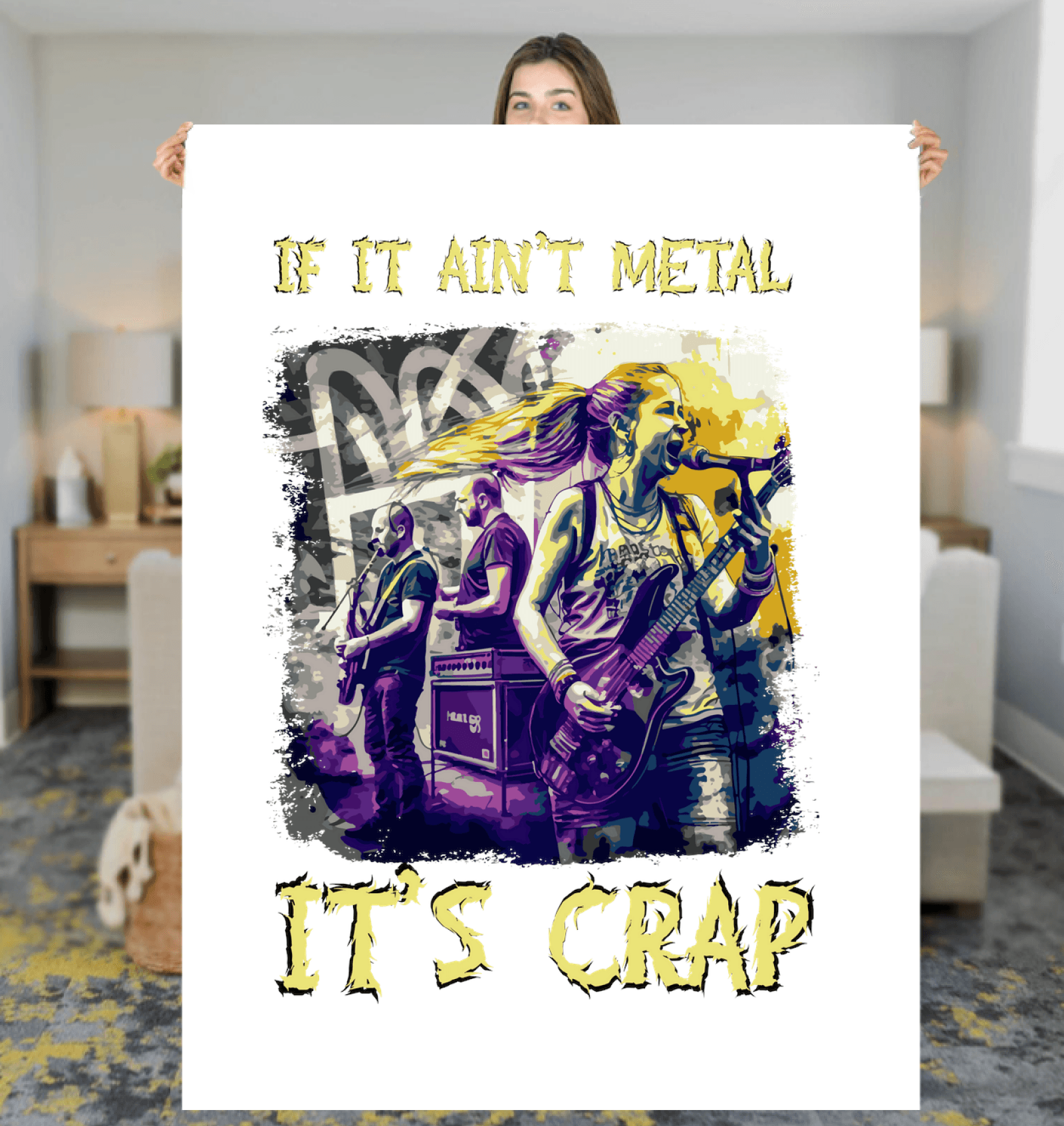 If It Ain't Metal, It's Crap Sherpa Blanket - Beyond T-shirts