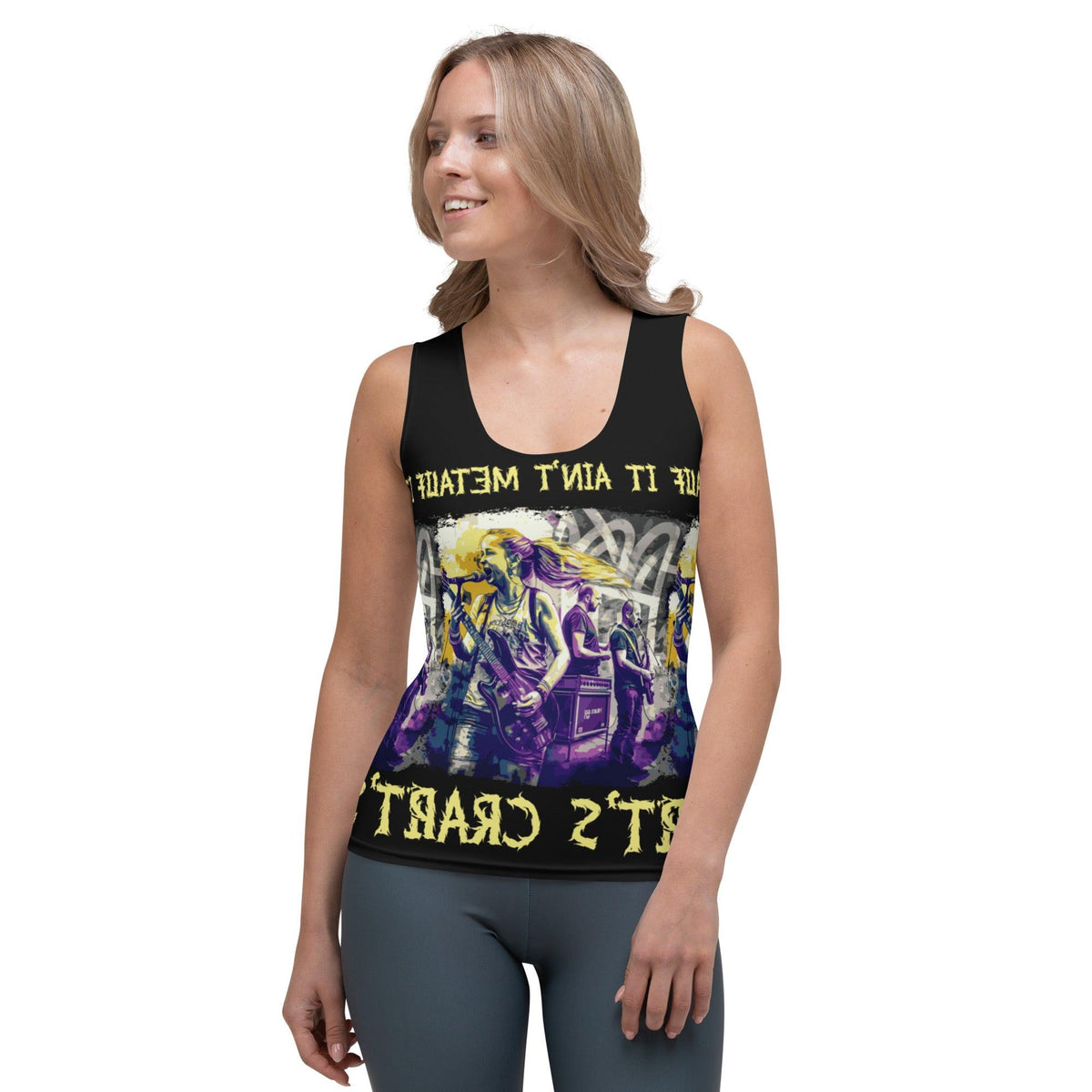 If It Ain't Metal It's Crap Sublimation Cut & Sew Tank Top - Beyond T-shirts