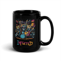 Infected Black Glossy Mug - Beyond T-shirts