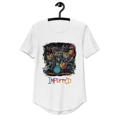 Infected Men's Curved Hem T-Shirt - Beyond T-shirts
