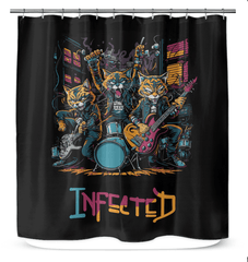 Infected Shower Curtain - Beyond T-shirts