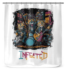 Infected Shower Curtain - Beyond T-shirts