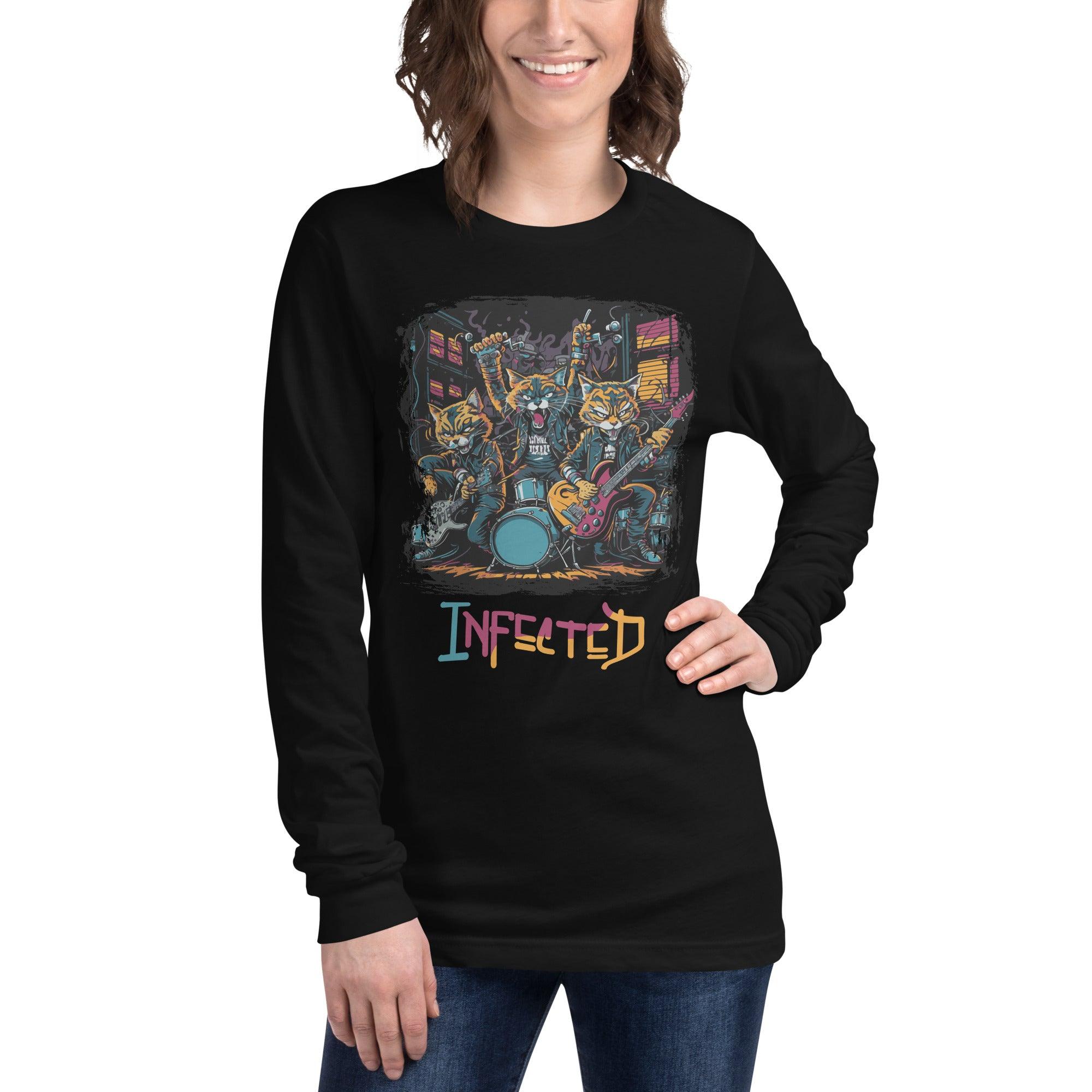 Infected Unisex Long Sleeve Tee - Beyond T-shirts