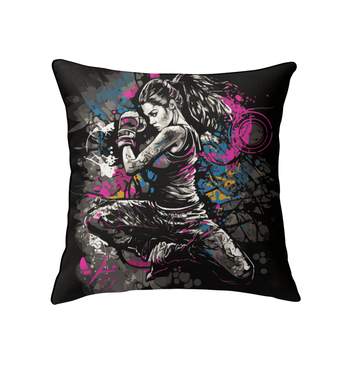 Decorative Indoor Pillow - Positive Vibes Design