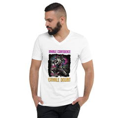 Inhale Confidence Exhale Doubt Unisex Short Sleeve V-Neck T-Shirt - Beyond T-shirts