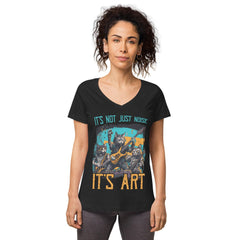 It's art women’s fitted v-neck t-shirt - Beyond T-shirts